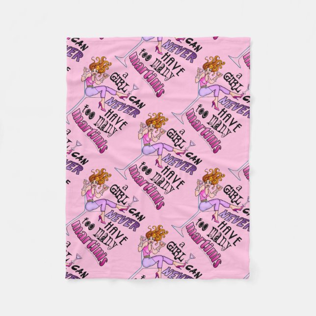FLEECE BLANKETS - ZU VIELE MARTINIS (Vorderseite)