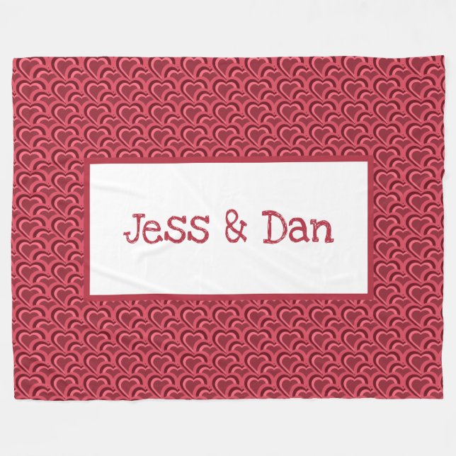 Fleece Couple Blanket (Vorderseite (Horizontal))