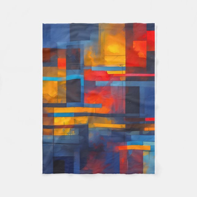 Fleece-Decke (abstraktes Design) Fleecedecke (Vorderseite)