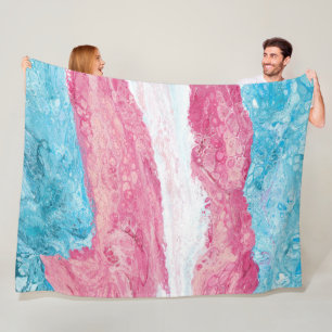 Fleece-Decke des Transgender-Stolz-  Fleecedecke