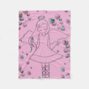 Fleece-Decke/Engel Fleecedecke