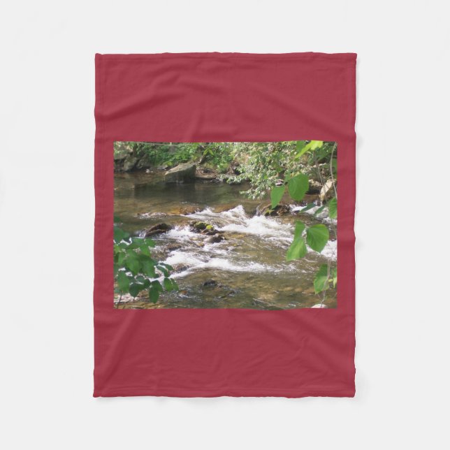 Fleece-Decke Gebirgsbach Fleecedecke (Vorderseite)