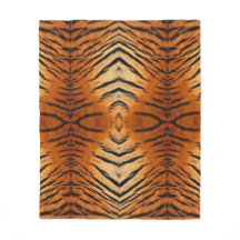Fleece-Decke im Tiger-Stil