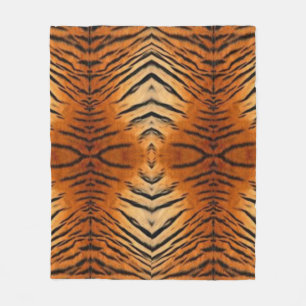 Fleece-Decke im Tiger-Stil  Fleecedecke
