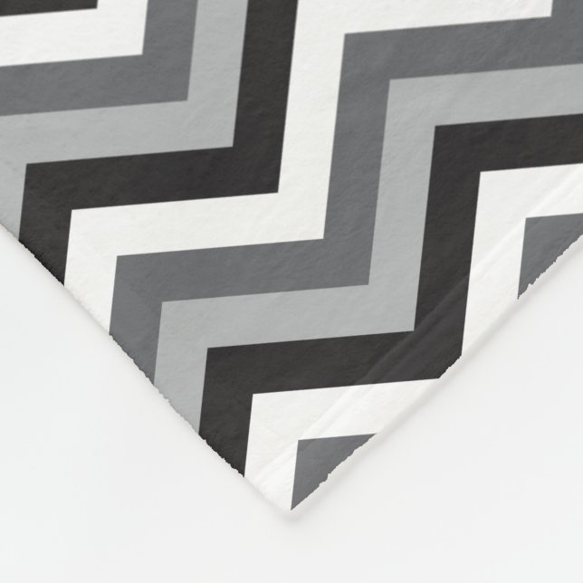 Fleece-Decke mit benutzerdefinierter Farb-Chevron Fleecedecke (Ecke)