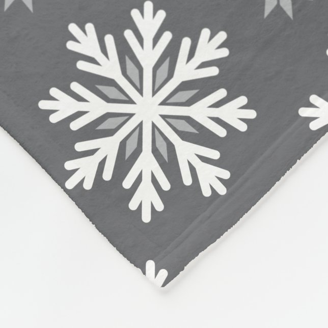 Fleece-Decke mit individuellen Schneemuster Fleecedecke (Ecke)