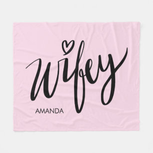Fleece-Decke mit personalisiertem Namen als Gesche Fleecedecke