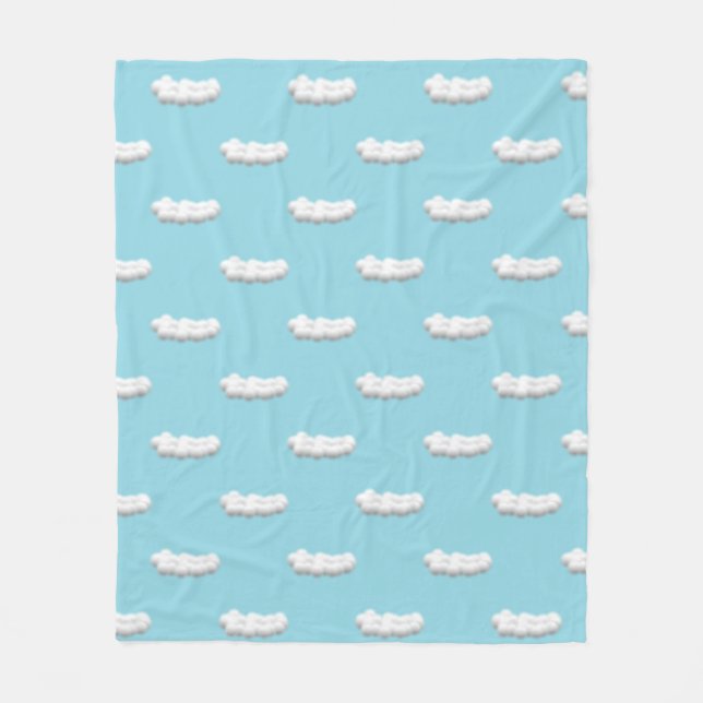Fleece-Decke mit Wolkenmuster Fleecedecke (Vorderseite)