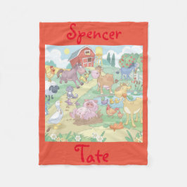 Fleece-Decke/personalisierte Cartoon-Vieh Fleecedecke