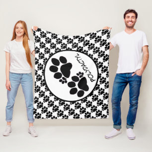 Fleece-Decke - Polydactyl Katzen-Tatzen Fleecedecke