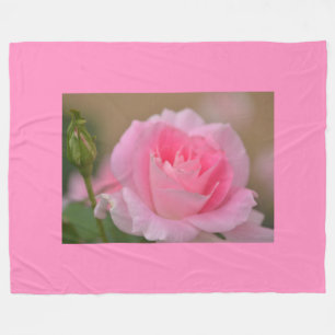 Fleece-Decke/Rosa Rose Fleecedecke