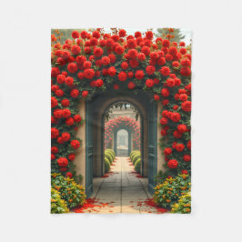Fleece-Decke (Rosen-Tunnel) Fleecedecke