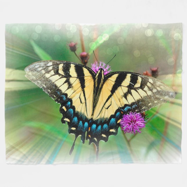 Fleece-Decke/Schmetterling Fleecedecke (Vorderseite (Horizontal))