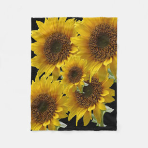 Fleece-Decke Sonnenblume Fleecedecke