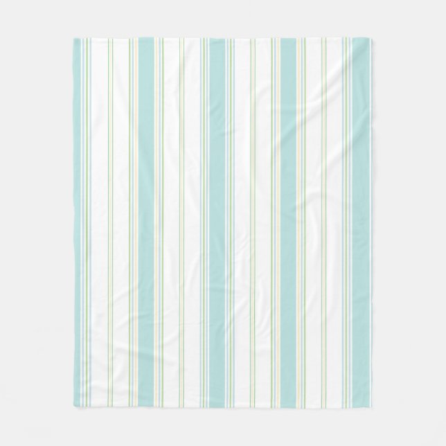 Fleece-Decke Strandstreifen Fleecedecke (Vorderseite)