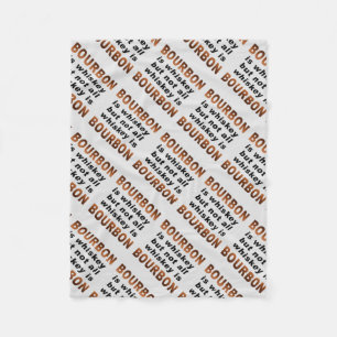 FLEECE-DECKEN - nicht aller Whisky ist BOURBON! Fleecedecke