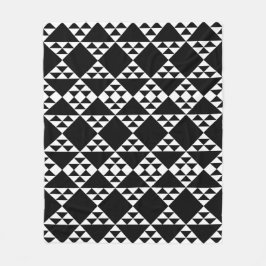 Fleece des Musters für das Muster Schwarz-Weiß-Geo