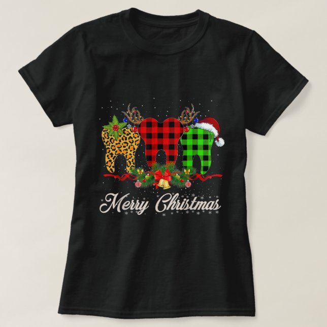 Fleece Feliz Navidad Funny Niedliche Schafe Weihna T-Shirt (Design vorne)