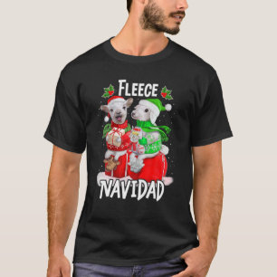 Fleece Feliz Navidad Funny Niedliches Schaf Weihna T-Shirt