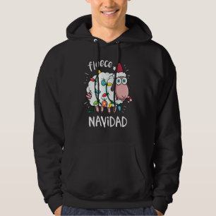 Fleece Feliz Navidad Niedliche Weihnachten Hoodie