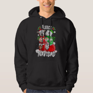Fleece Frohe Weihnachten Süße Schaf Weihnachten Hoodie