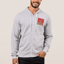 Fleece Lined & Fluffy Zip Up Hoodies | Floral & Gr