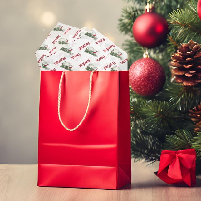 Fleece Navidad Alpaca Seidenpapier (Fleece Navidad alpaca tissue paper)