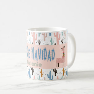 Fleece Navidad Christmas Llamas Kaffeetasse