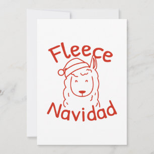 Fleece Navidad Dankeskarte