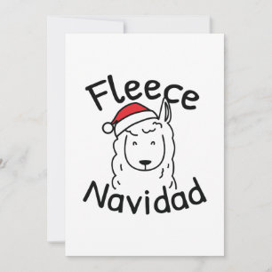 Fleece Navidad Dankeskarte