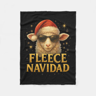 Fleece Navidad Funny Christmas Sheep Design