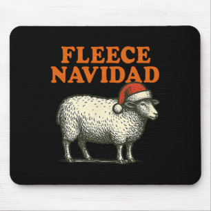 Fleece Navidad Funny Sheep Pub Weihnachtsfeiertag  Mousepad