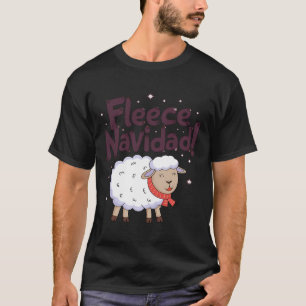 Fleece Navidad Lustiges Weihnachten Schaf Festlich T-Shirt