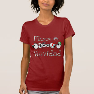 Fleece Navidad lustiges Weihnachtskleid T-Shirt