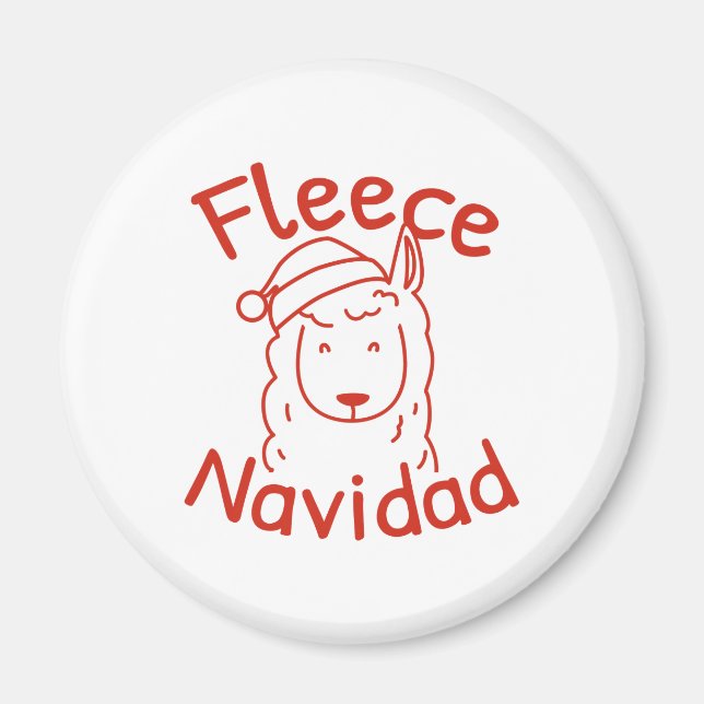 Fleece Navidad Magnet (Vorne)