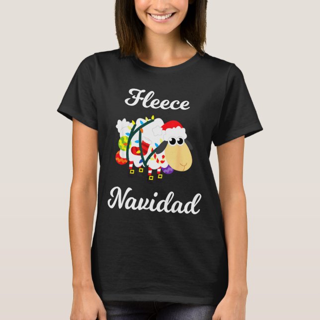 Fleece Navidad Shirt Funny Feliz Mexican Christmas (Vorderseite)
