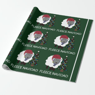 Fleece Navidad, spanischer Stil Weihnachten Geschenkpapier