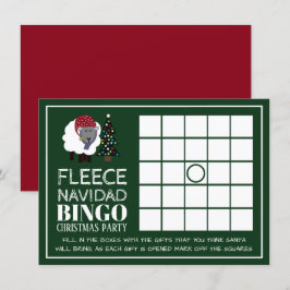 Fleece Navidad, Spanisches Party Bingo Einladung