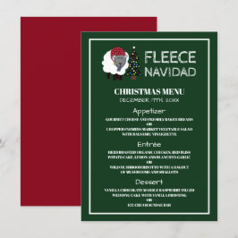 Fleece Navidad, Spanisches Weihnachtsmenü Einladung