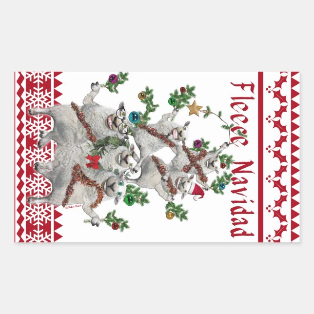 Fleece Navidad Stickers (Vorderseite)