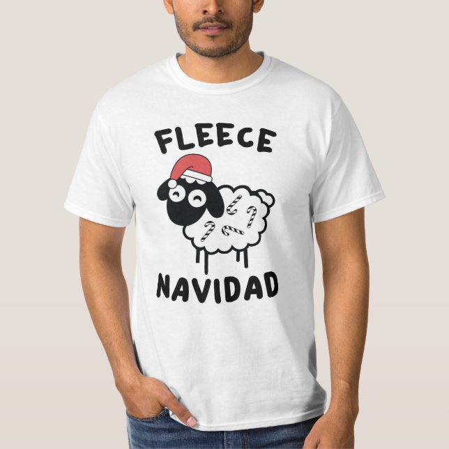 Fleece Navidad T-Shirt (Vorderseite)