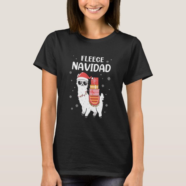 Fleece Navidad T-Shirt (Vorderseite)