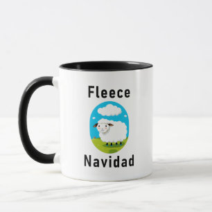 "Fleece Navidad" Weihnachten Tasse