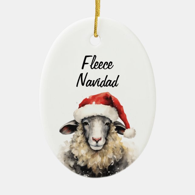 Fleece Navidad Weihnachtsschmuck (Vorne)
