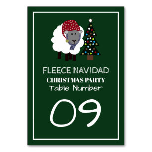 Fleece Navidad, Weihnachtstisch im spanischen Stil Tischnummer