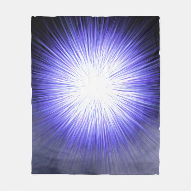 Fleece schwarz mit lila Ausbruch (Vorderseite)