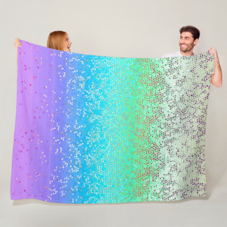 Fleece-umfassender Glitzer-Stern-Staub Fleecedecke