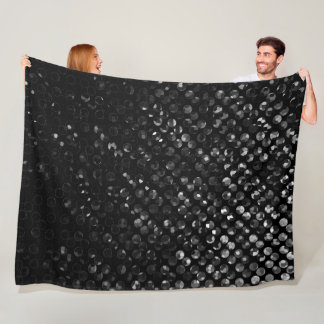 Fleece umfassendes schwarzes KristallBling Strass