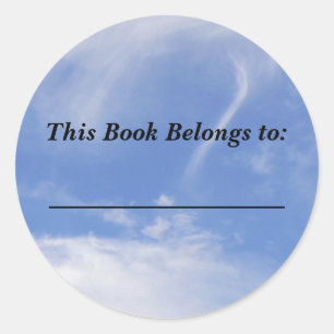 Fleece-und Whisps Buch-Aufkleber Runder Aufkleber