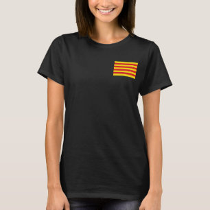 Fleece Zip Jogger mit Katalonienflagge T-Shirt